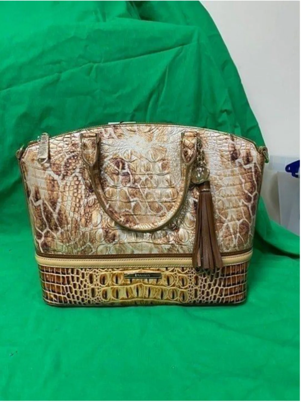 Brahmin Duxbury Satchel Toasted Kempsey NWT